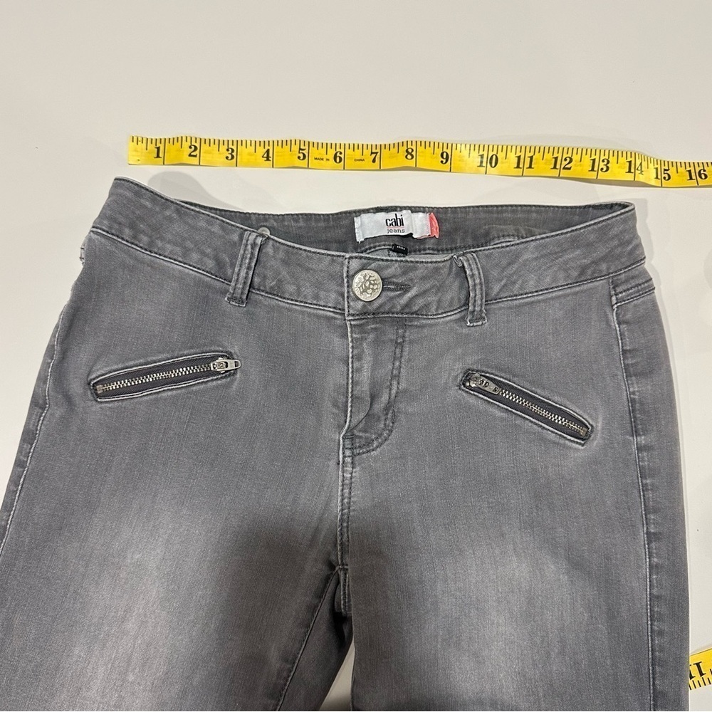 CAbi Charcoal Skinny Jeans Sleek Fit Size 4 - Picture 4 of 5
